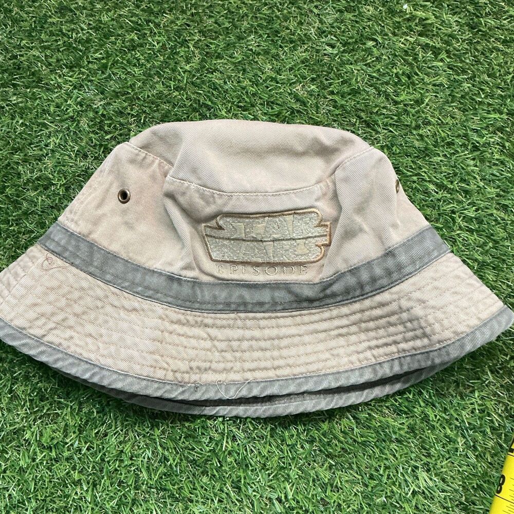 Vintage Star Wars Episode I Bucket Hat Fresh Caps Drew Pearson 100% Cotton